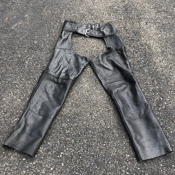 Silver Bike Lace Up Chaps- Womens XXS - Picture 2 of 14